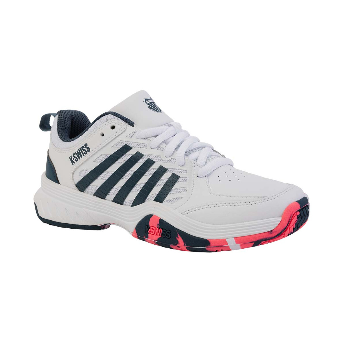 K-Swiss Court Express 2 Tennisschuhe Junior Wei&szlig; / Marineblau