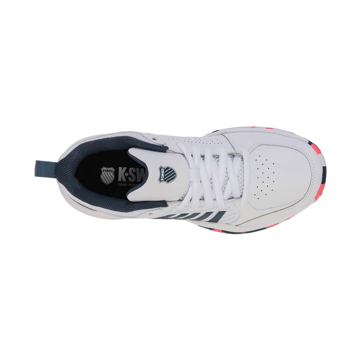 K-Swiss Court Express 2 Tennisschuhe Junior Wei&szlig; / Marineblau