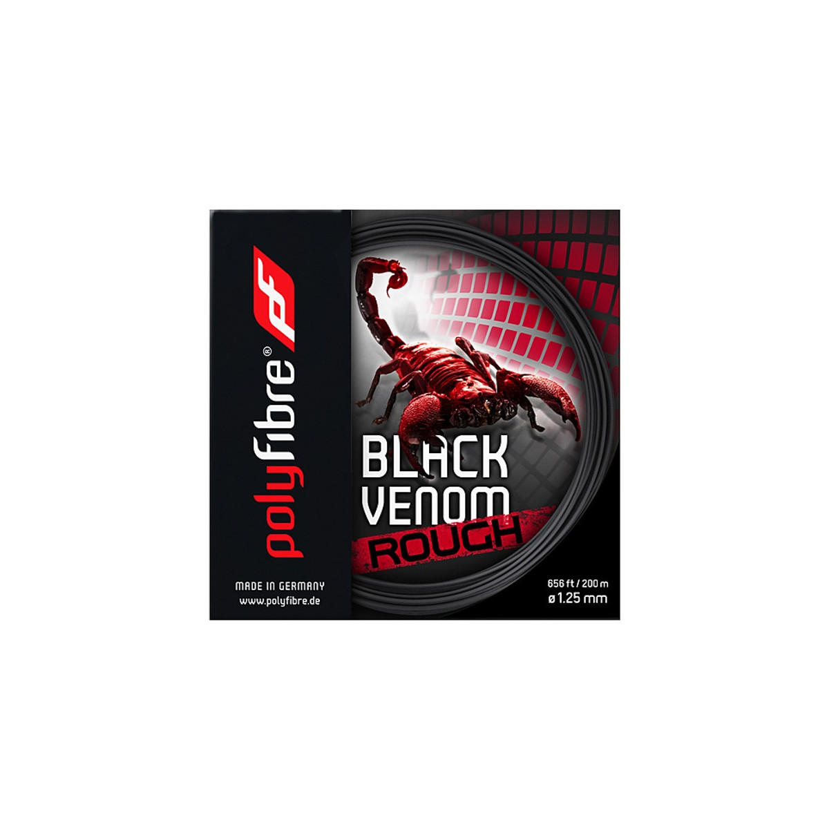 Polyfibre Black Venom Rough Tennissaite 12 m