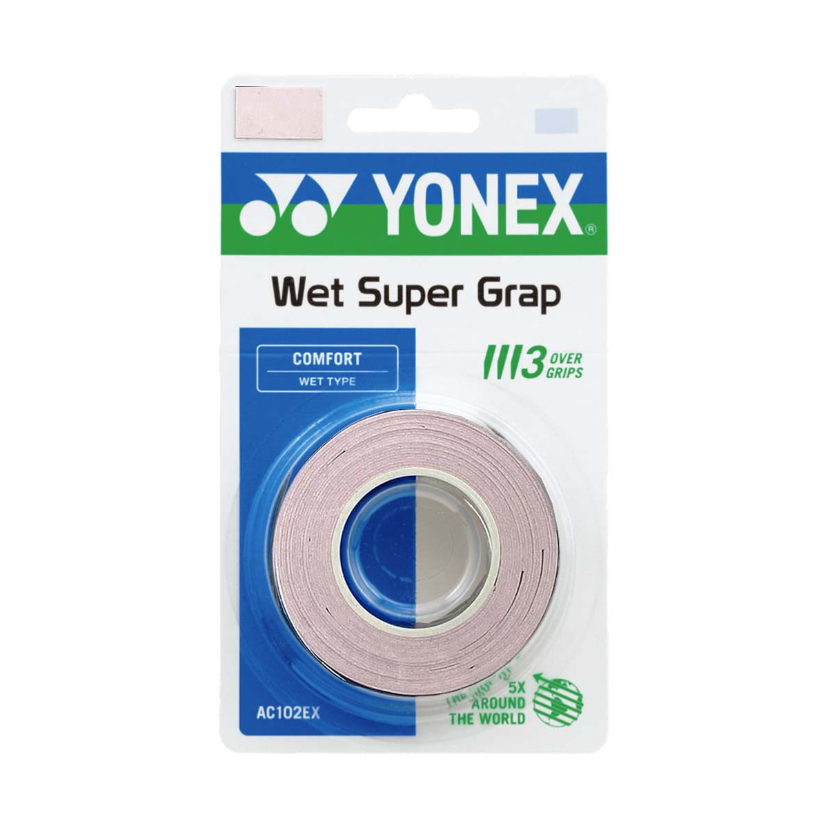 Yonex Super Grap Overgrip Rosa 3er-Pack