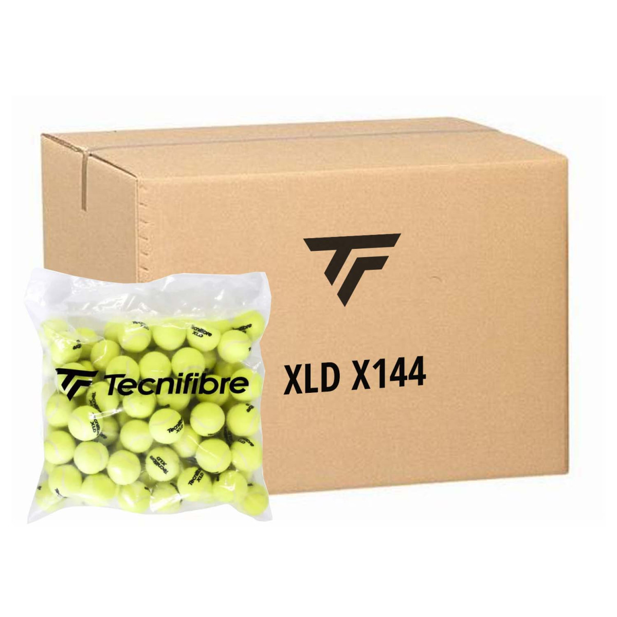 Tecnifibre XLD Tennisb&auml;lle Karton (144 B&auml;lle)