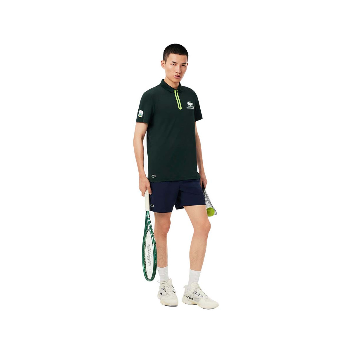 Lacoste Ballkind Rolex Paris Masters Poloshirt Gr&uuml;n