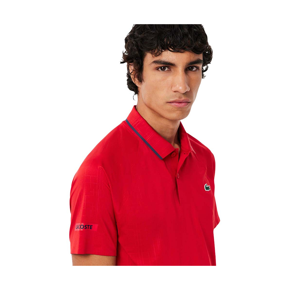 Lacoste Tennis Novak Djokovic On Court Poloshirt Rot