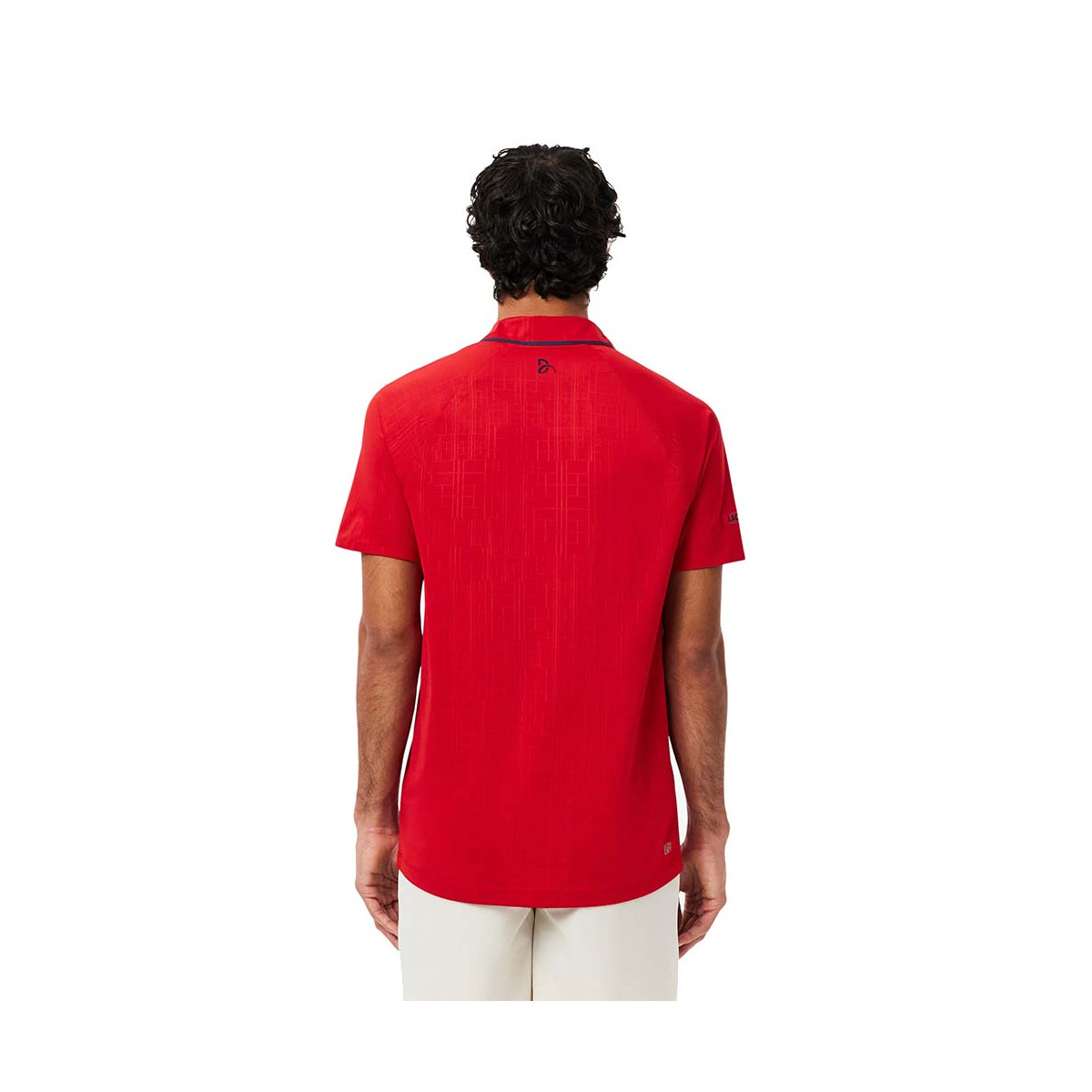 Lacoste Tennis Novak Djokovic On Court Poloshirt Rot