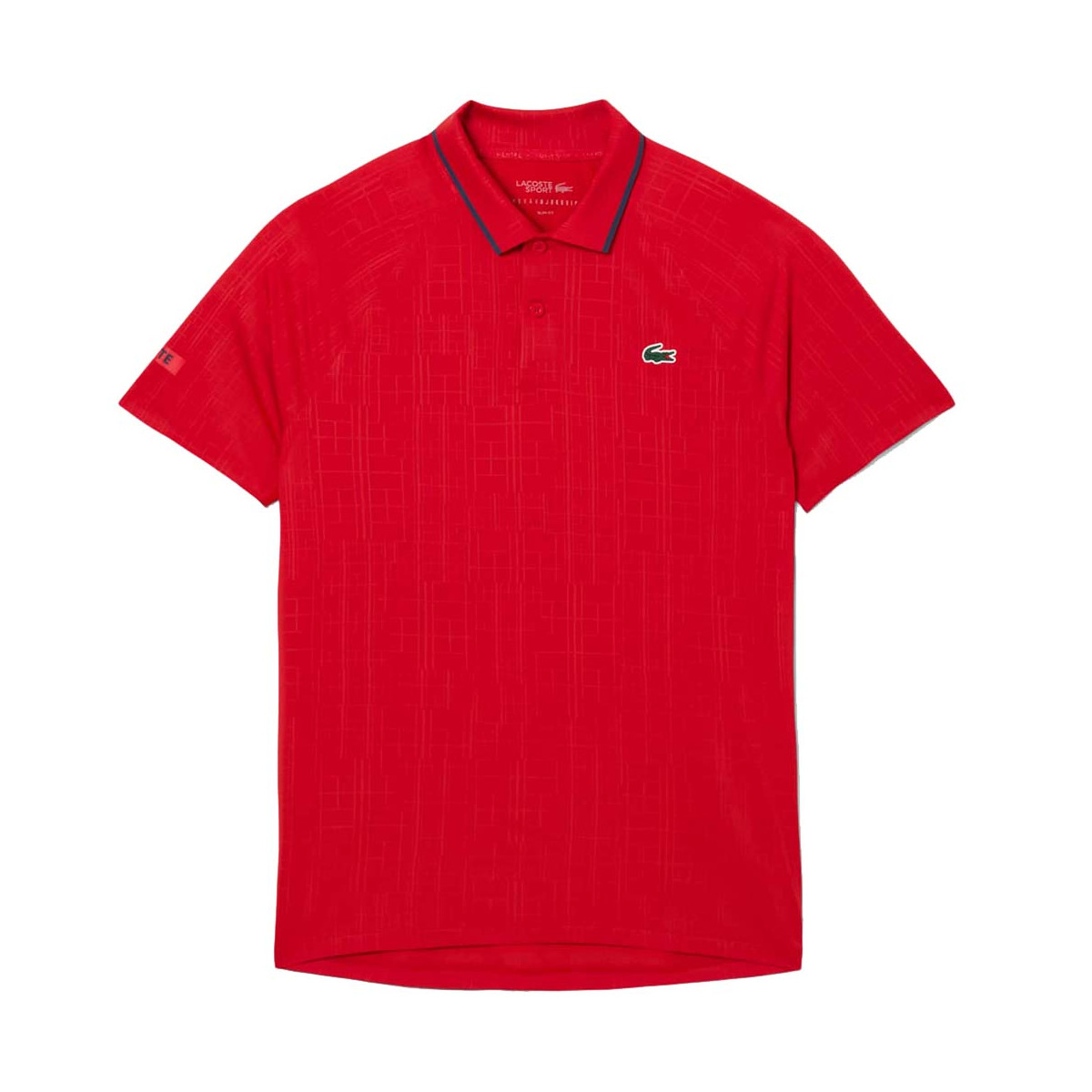Lacoste Tennis Novak Djokovic On Court Poloshirt Rot