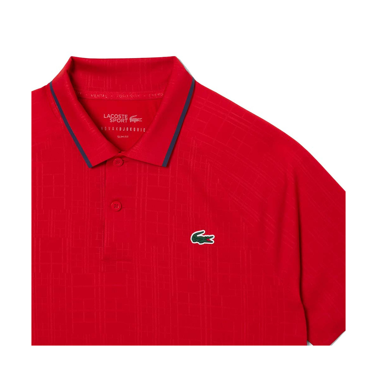 Lacoste Tennis Novak Djokovic On Court Poloshirt Rot