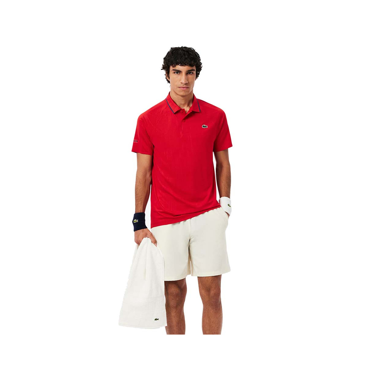 Lacoste Tennis Novak Djokovic On Court Poloshirt Rot