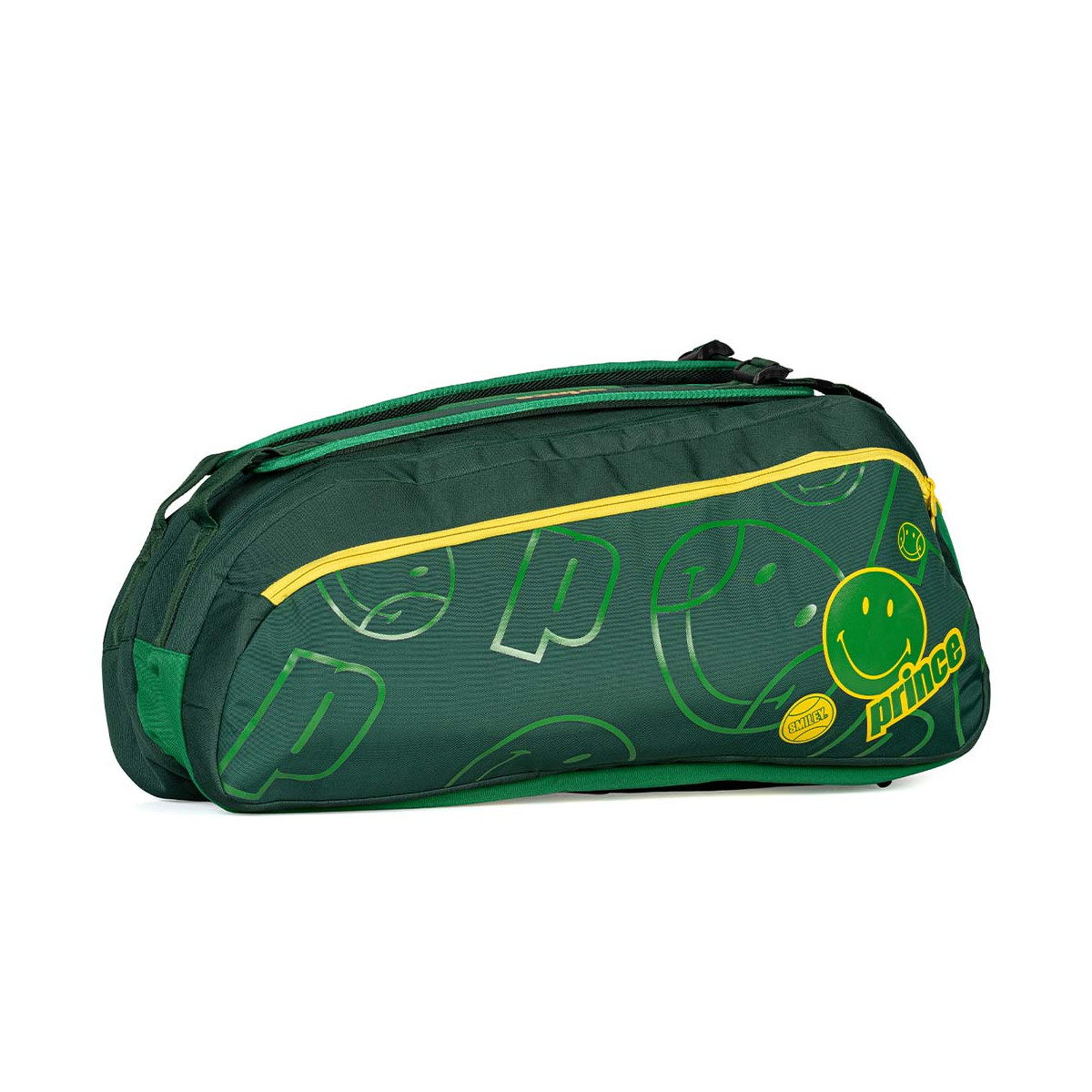 Prince x Smiley Tour 6R Tennistasche Gr&uuml;n