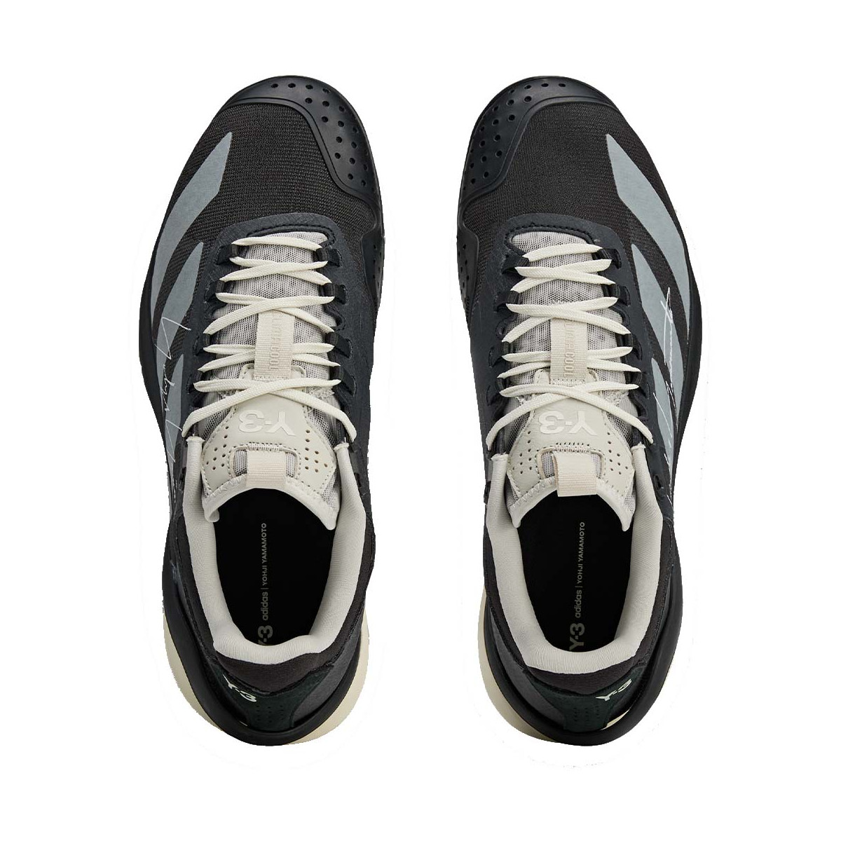 Adidas Adizero Cybersonic 2 Y-3 Tennisschuhe Schwarz / Cremewei&szlig;