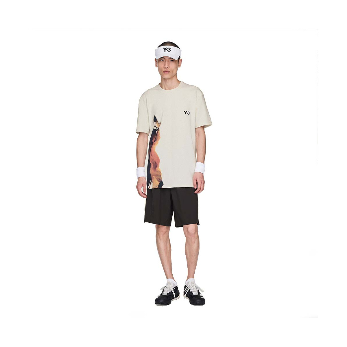 Adidas Pro FreeLift Y-3 T-Shirt Cremewei&szlig;
