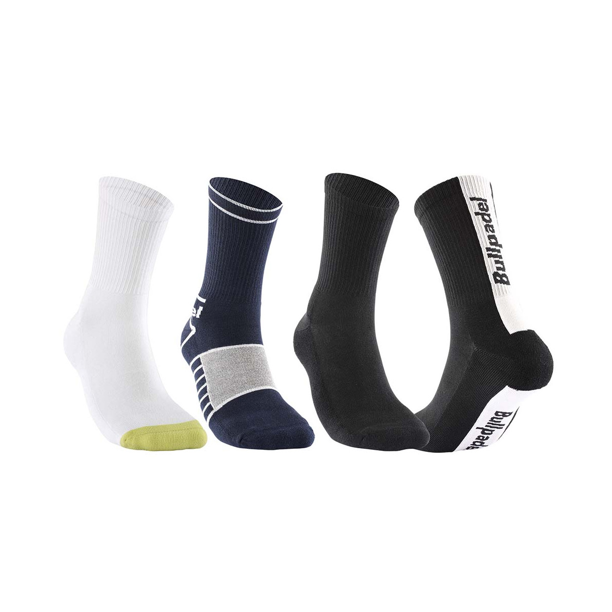 Bullpadel BP255i Socken Schwarz / Marineblau / Wei&szlig; 3er-Pack