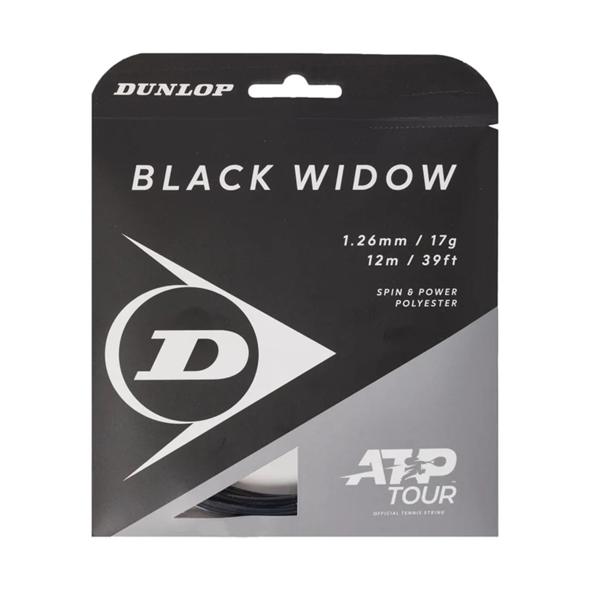 Dunlop Black Widow Tennissaite 12 m
