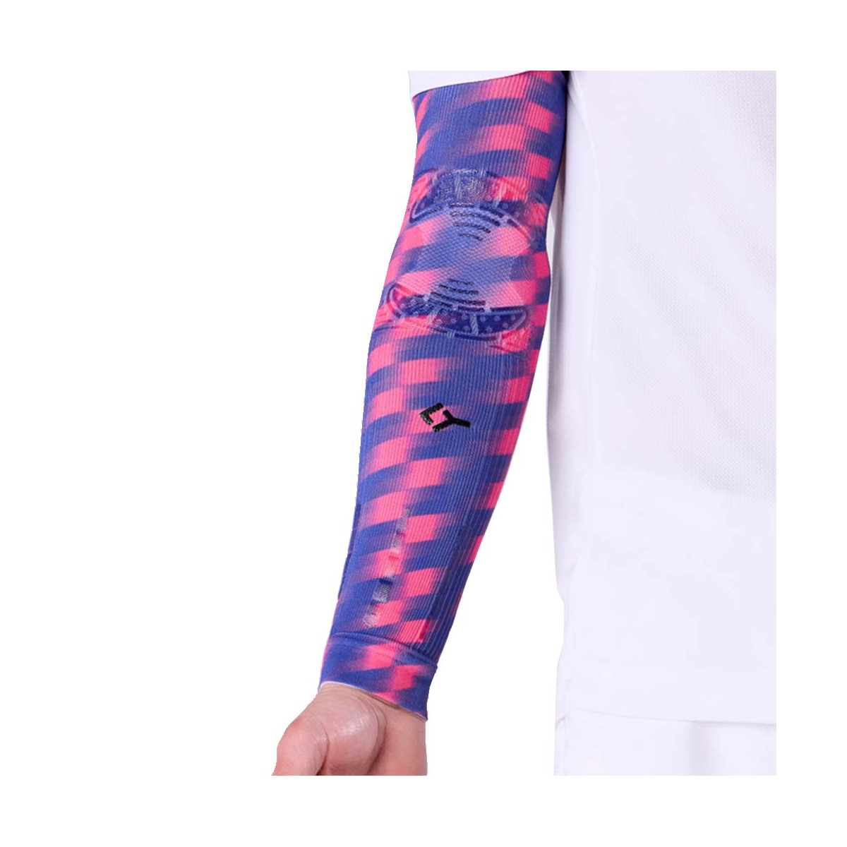 Floky NO-STRAIN Tokyo Kompressions&auml;rmel Blau / Rosa