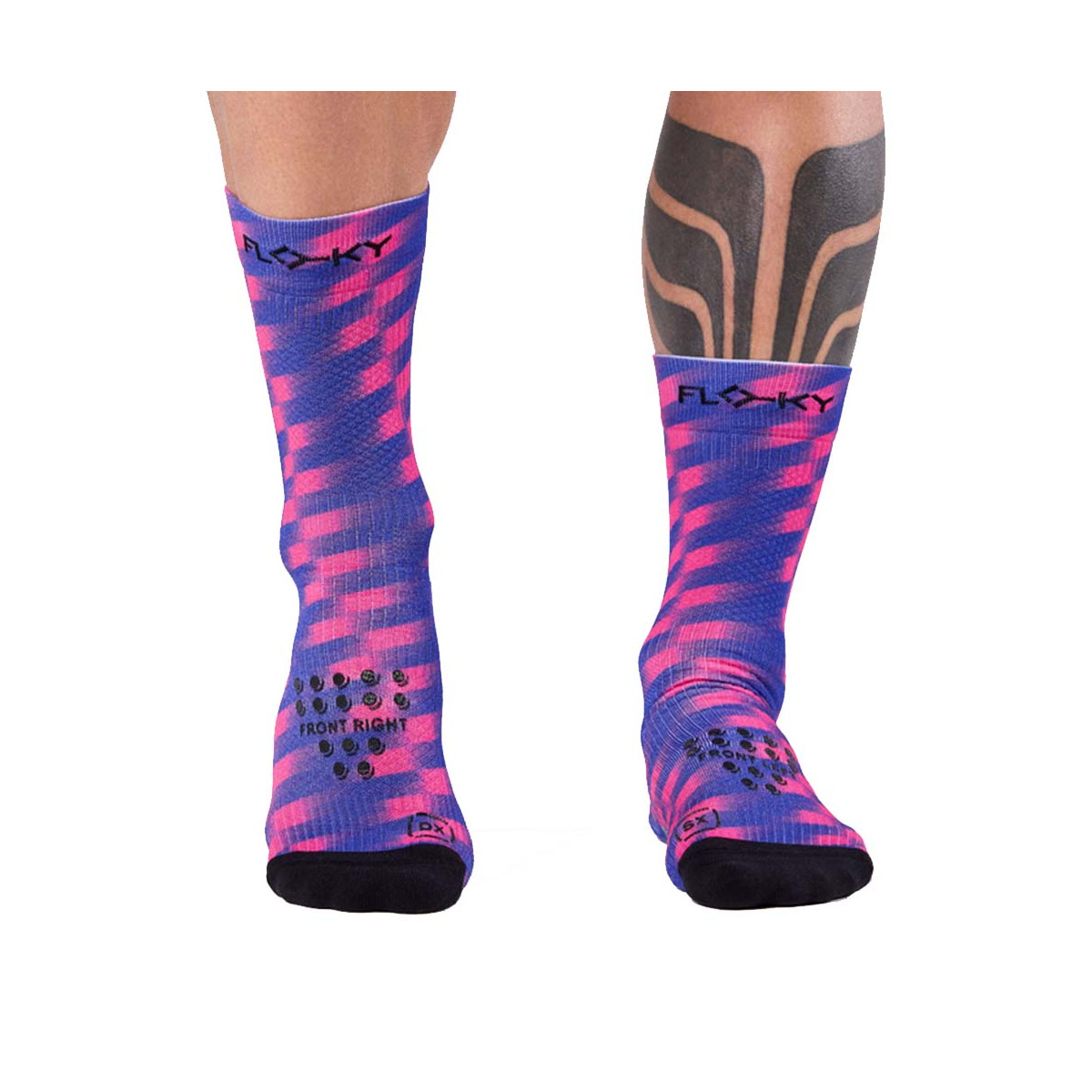 Floky S-MASH 3D FANTASY Tokyo Kompressionssocken Blau / Rosa