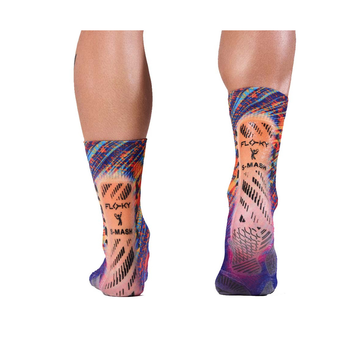 Floky S-MASH 3D FANTASY Rio Kompressionssocken Blau / Orange