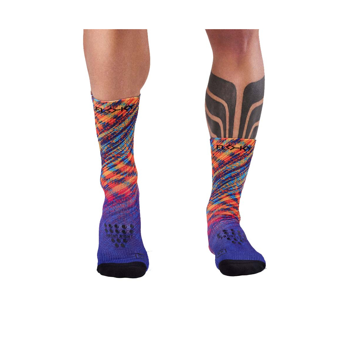 Floky S-MASH 3D FANTASY Rio Kompressionssocken Blau / Orange