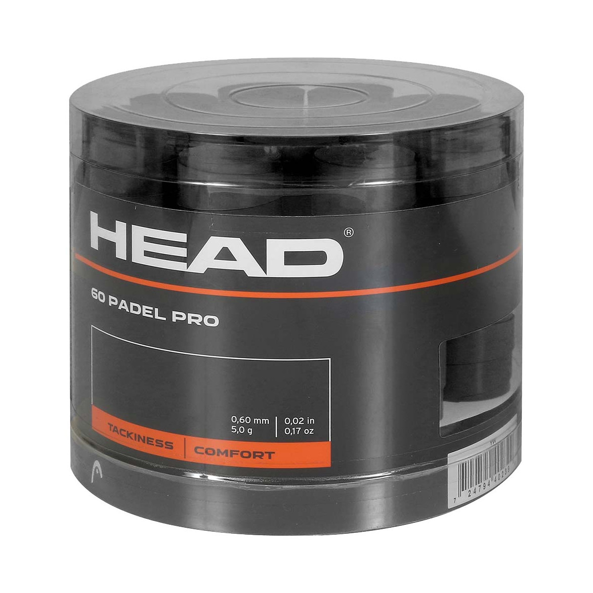 Head Padel Pro Overgrip Schwarz 60er-Box