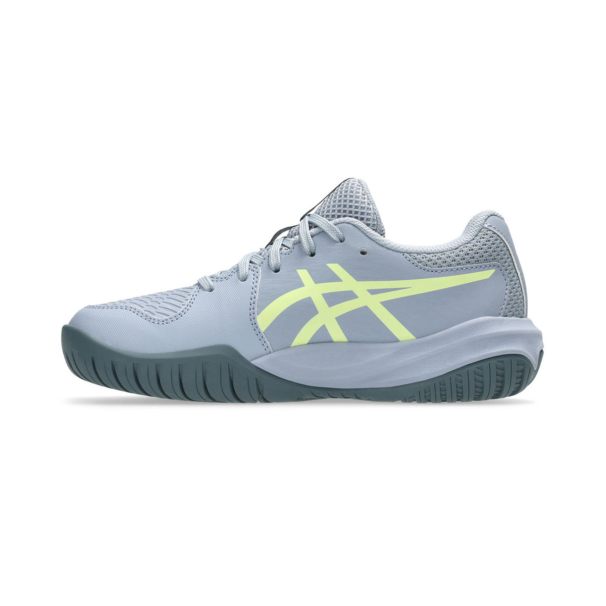 Asics Gel Resolution X GS Tennisschuhe Junior Grau / Gr&uuml;n