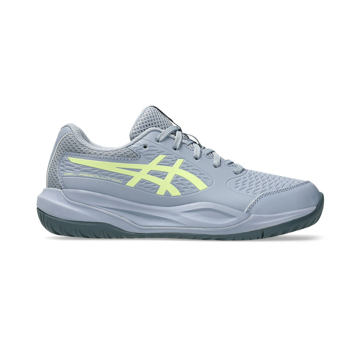 Asics Gel Resolution X GS Tennisschuhe Junior Grau / Gr&uuml;n