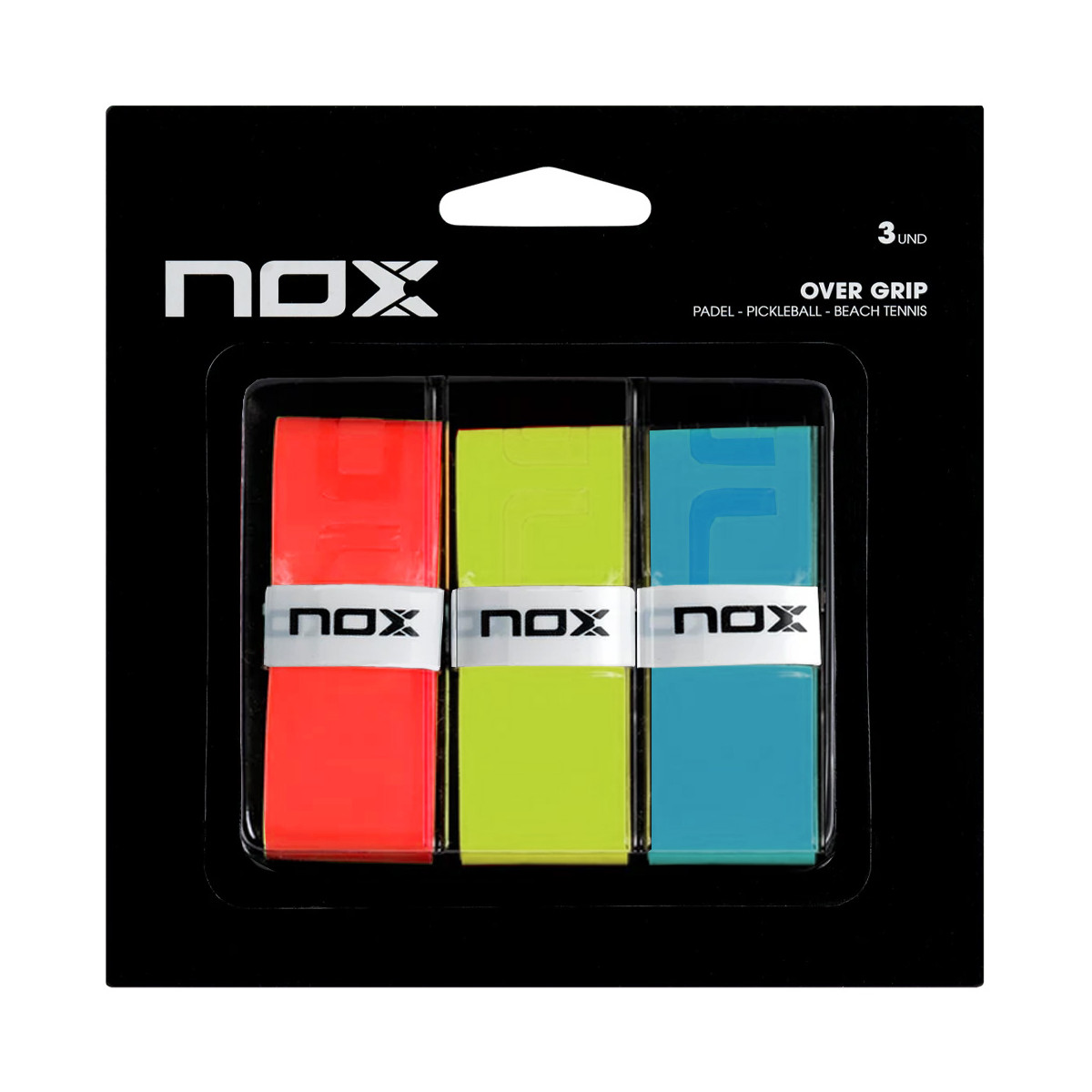 Nox Pro Overgrip Rot / Gr&uuml;n / Blau 3er-Pack