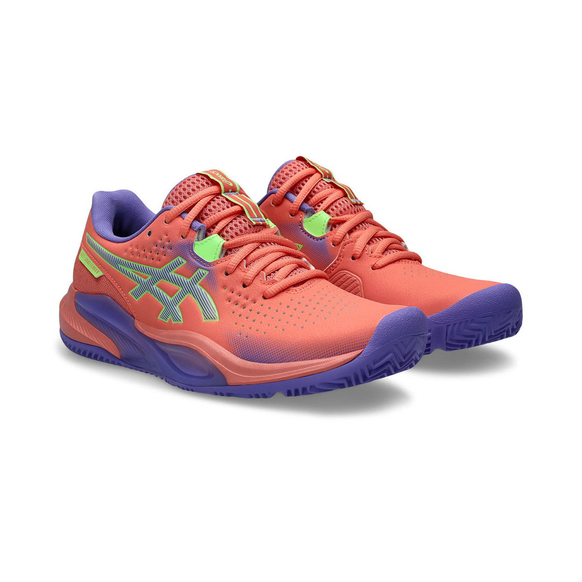 Asics Gel Challenger 15 Padelschuhe Damen Koralle / Violett