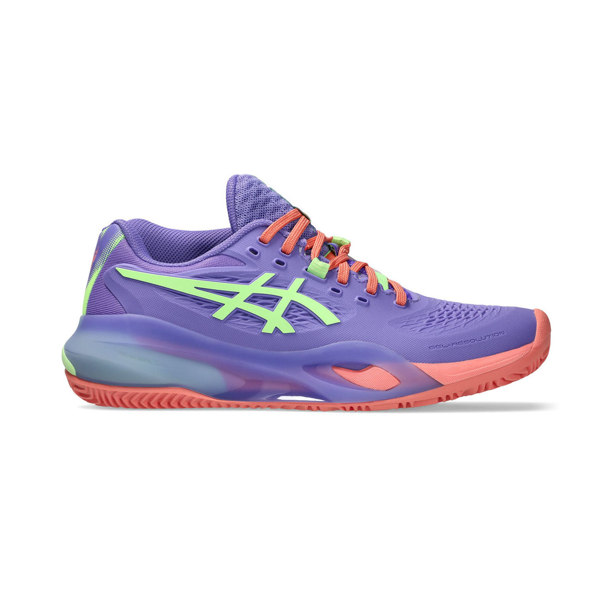 Asics Gel Resolution X Padelschuhe Damen Violett / Gr&uuml;n