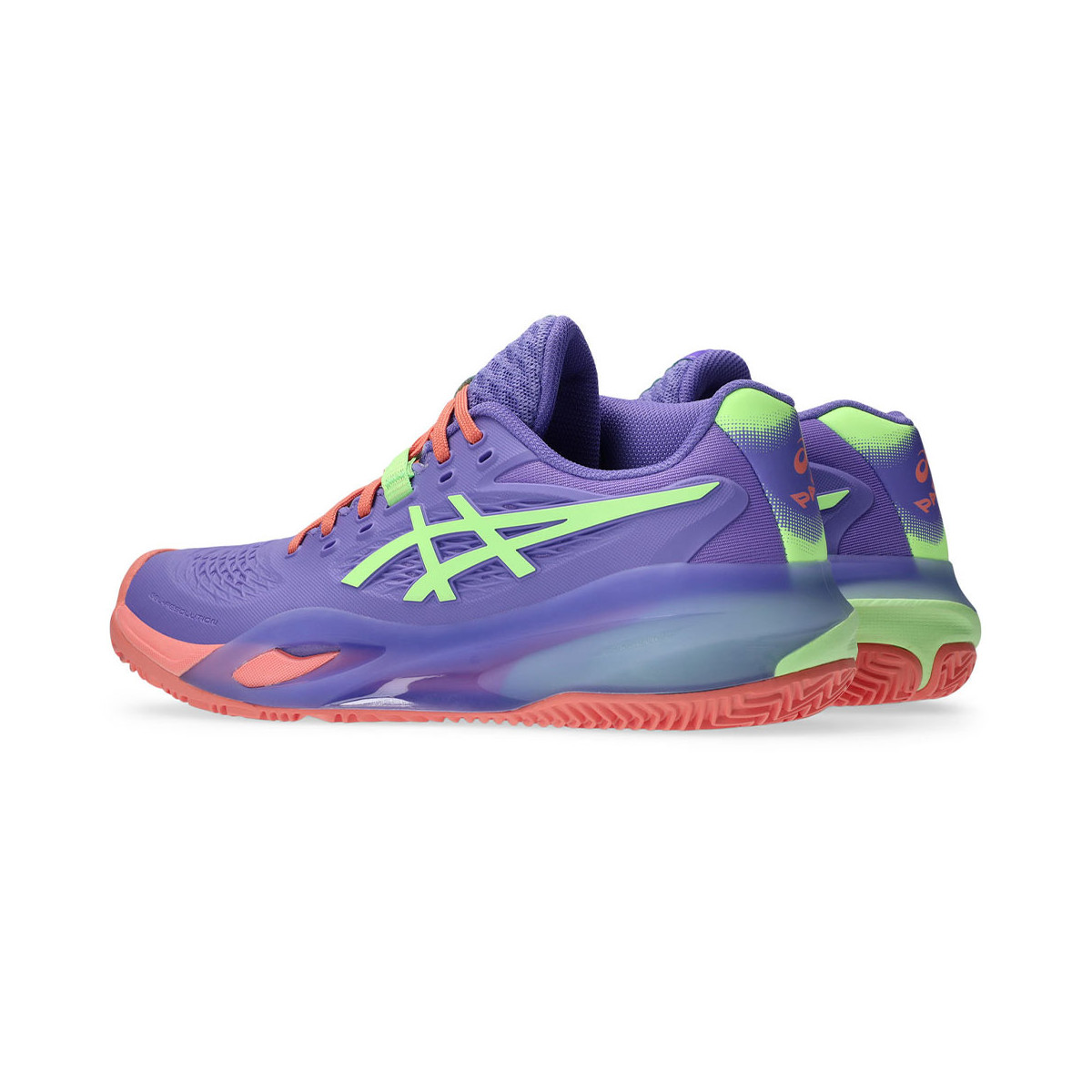 Asics Gel Resolution X Padelschuhe Damen Violett / Gr&uuml;n