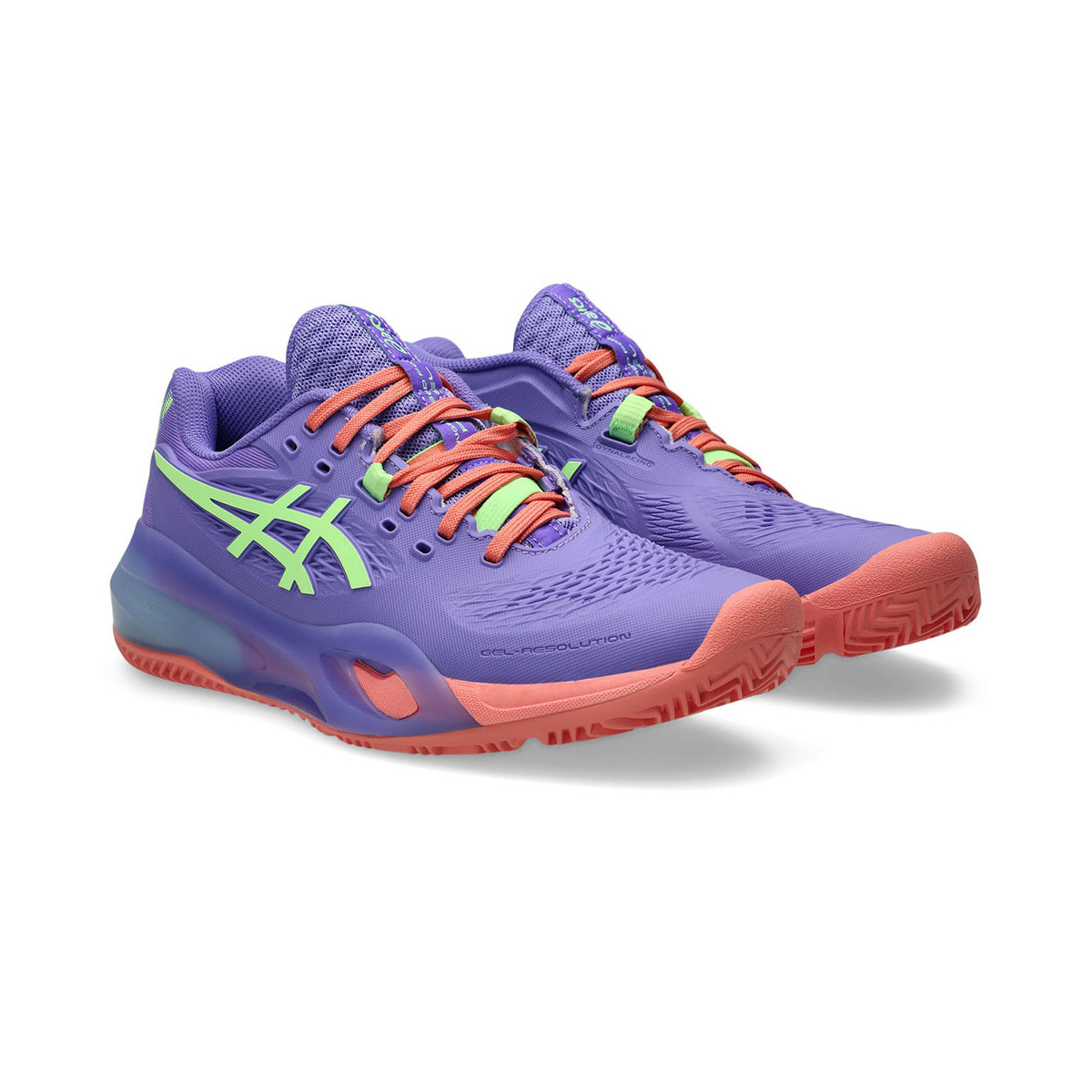 Asics Gel Resolution X Padelschuhe Damen Violett / Gr&uuml;n