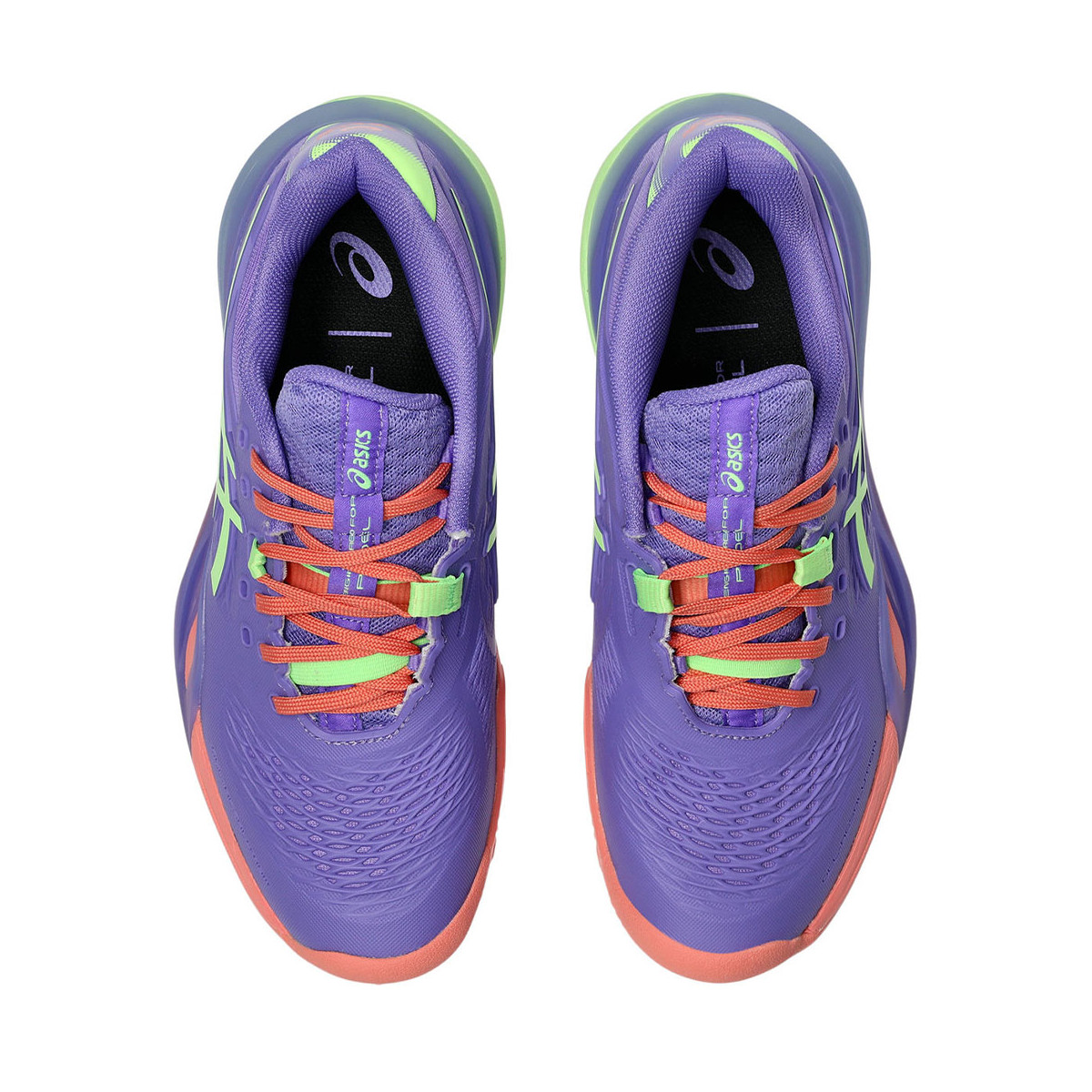 Asics Gel Resolution X Padelschuhe Damen Violett / Gr&uuml;n