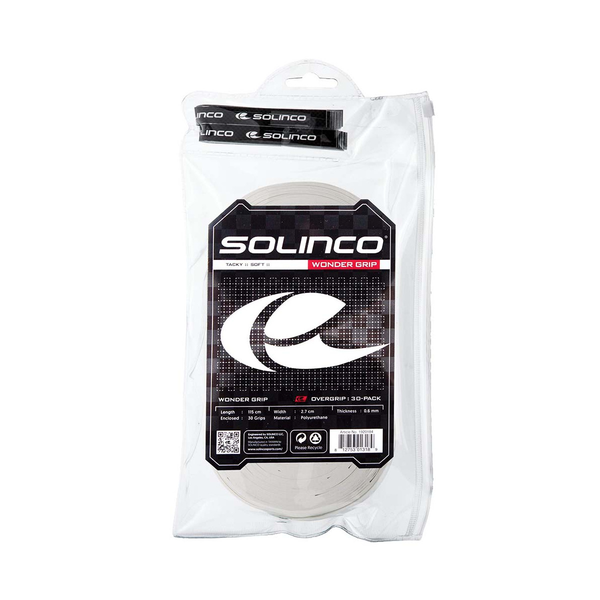 Solinco Wonder Grip Overgrip Wei&szlig; 30er-Pack