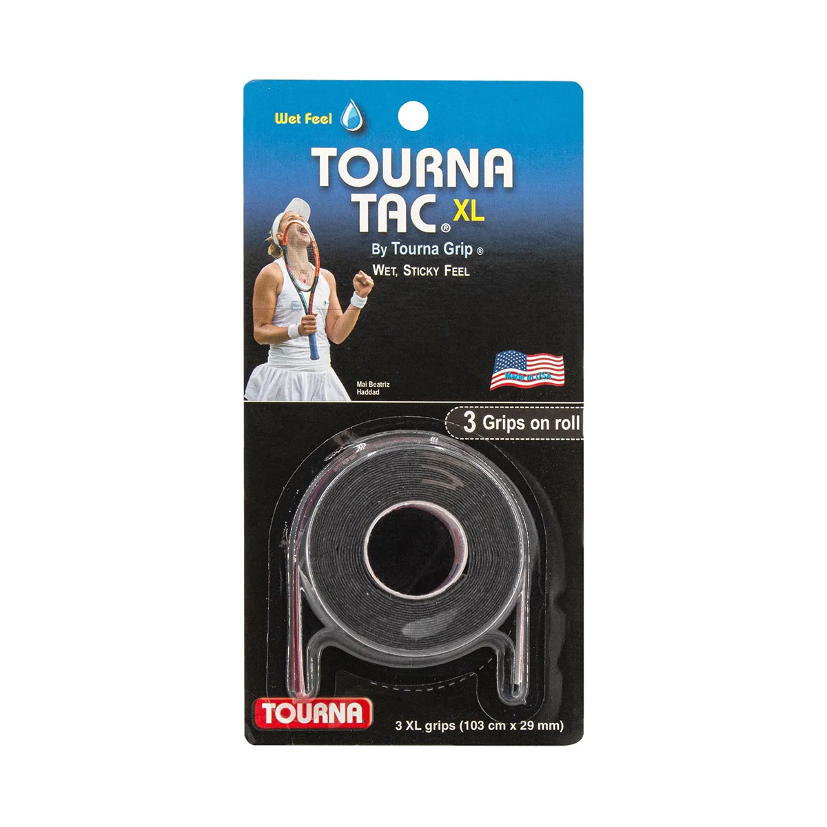 Tourna Tac XL Overgrip Schwarz 3er-Pack