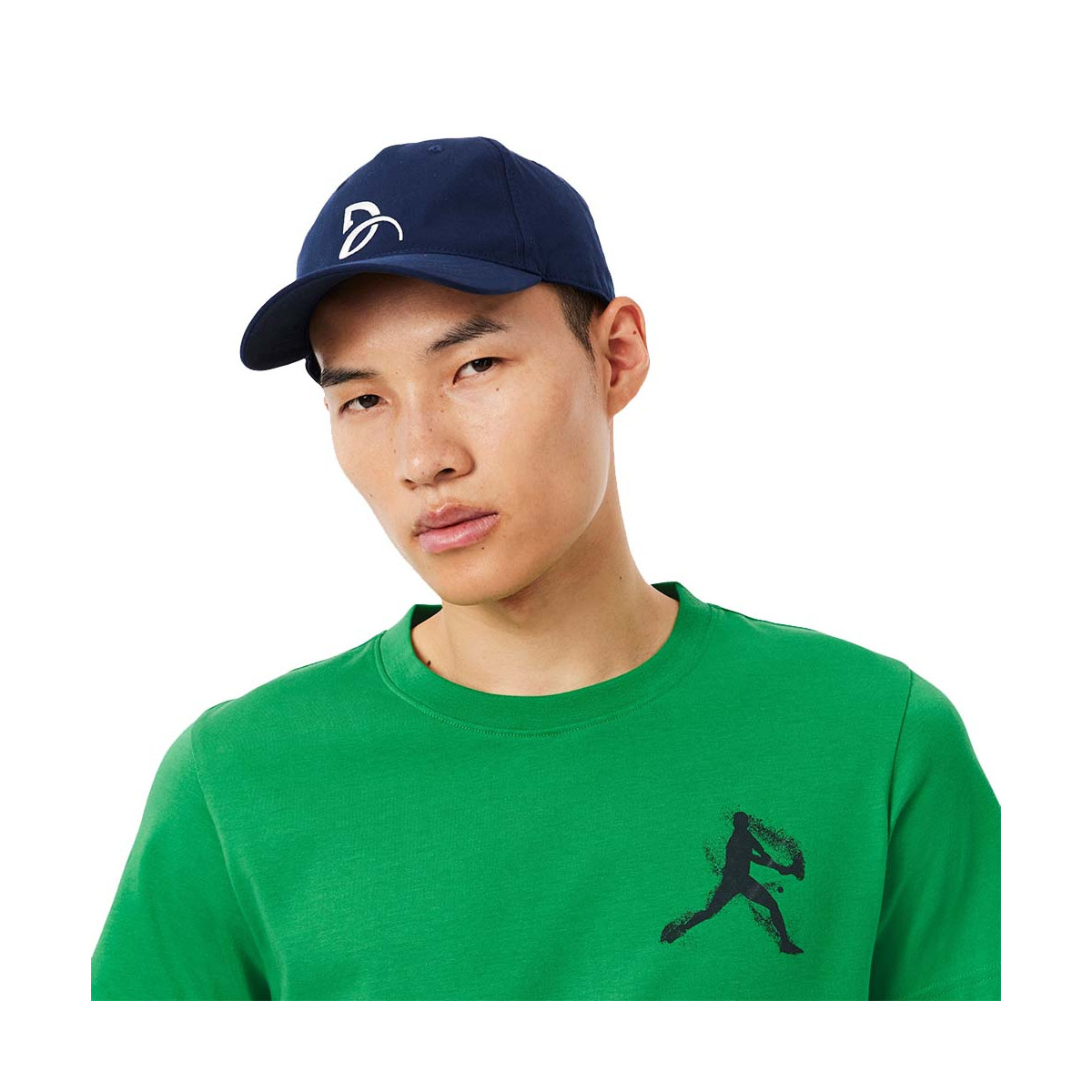 Lacoste Tennis x Novak Djokovic Set T-Shirt + Cap Gr&uuml;n / Blau