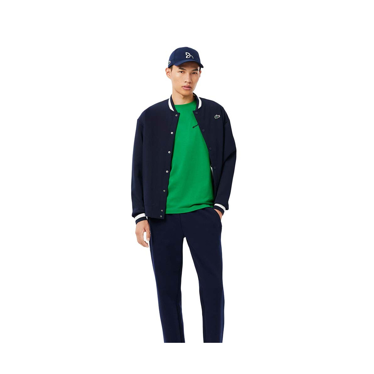 Lacoste Tennis x Novak Djokovic Set T-Shirt + Cap Gr&uuml;n / Blau