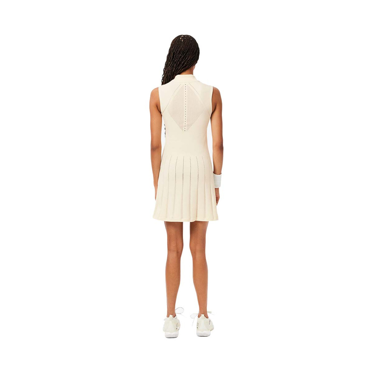 Lacoste Tennis Stretch Kleid Damen Beige