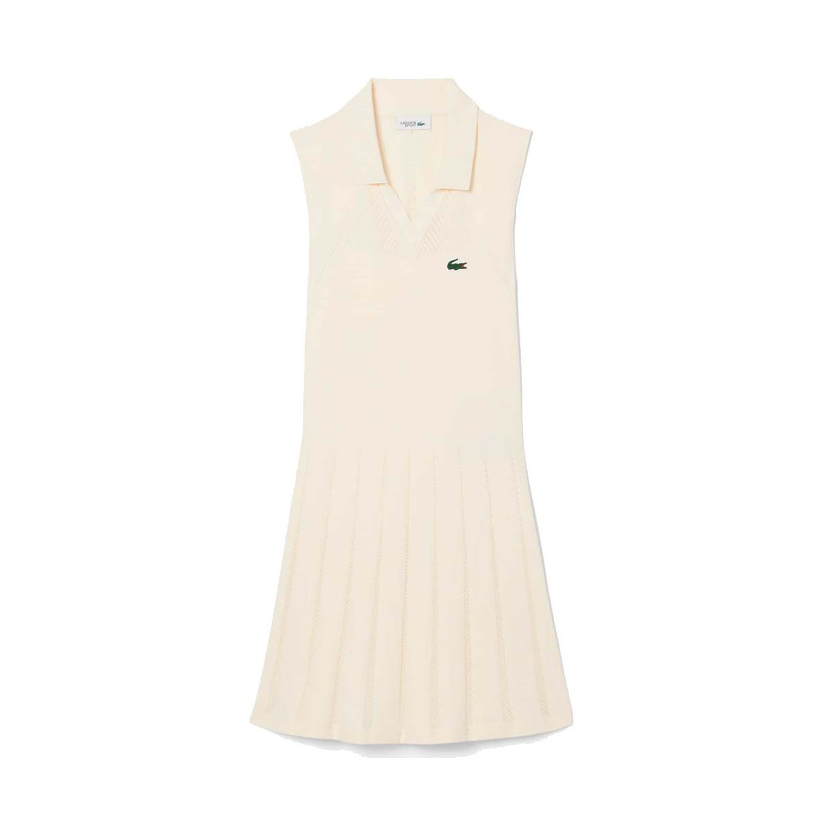 Lacoste Tennis Stretch Kleid Damen Beige