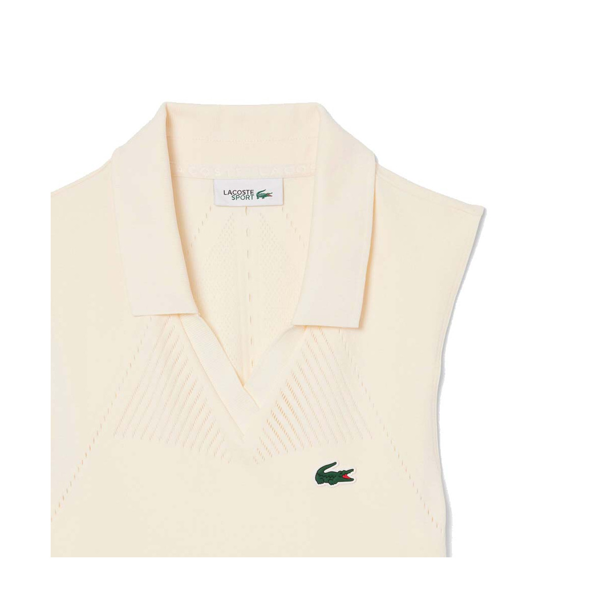 Lacoste Tennis Stretch Kleid Damen Beige