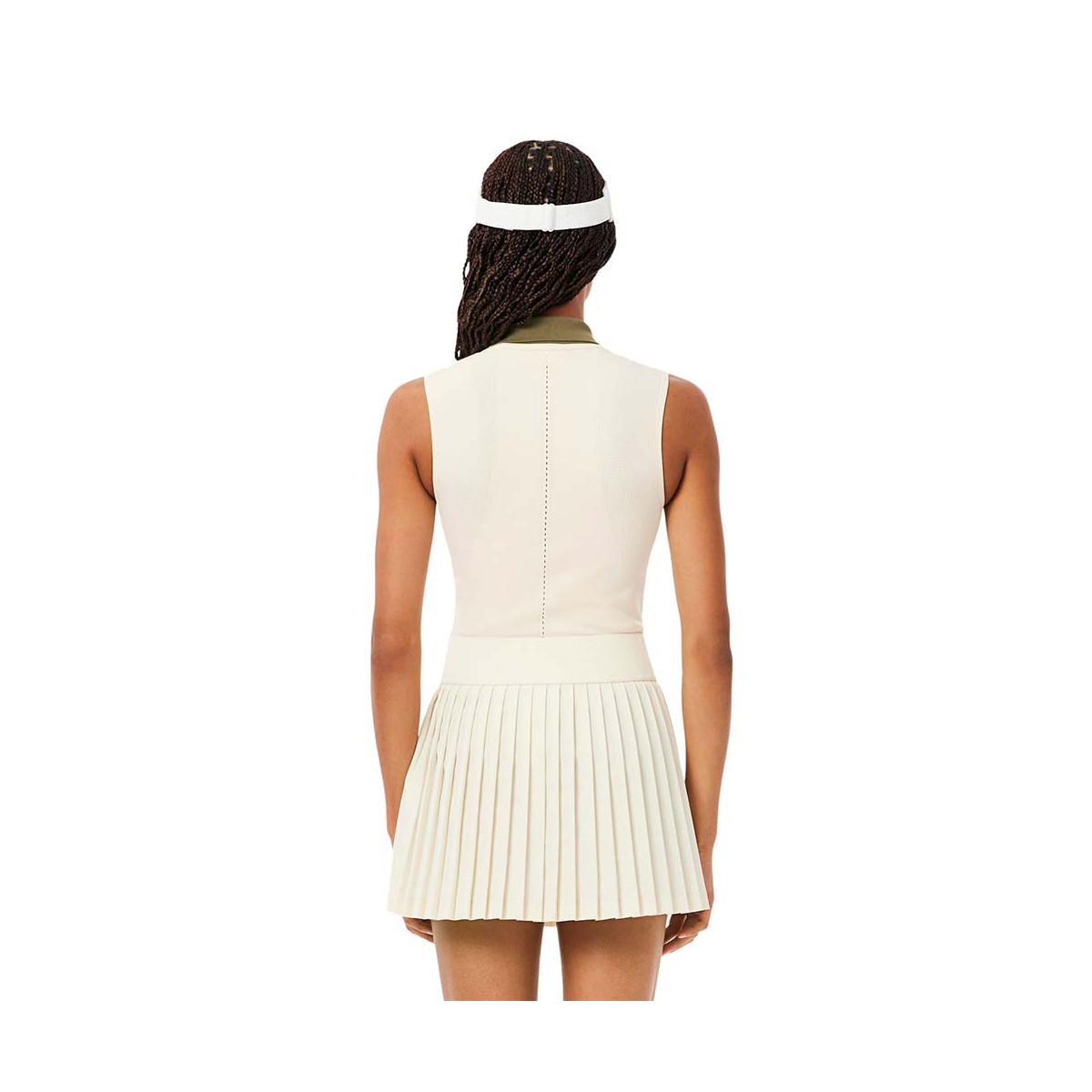 Lacoste Poloshirt &auml;rmellos Damen Beige