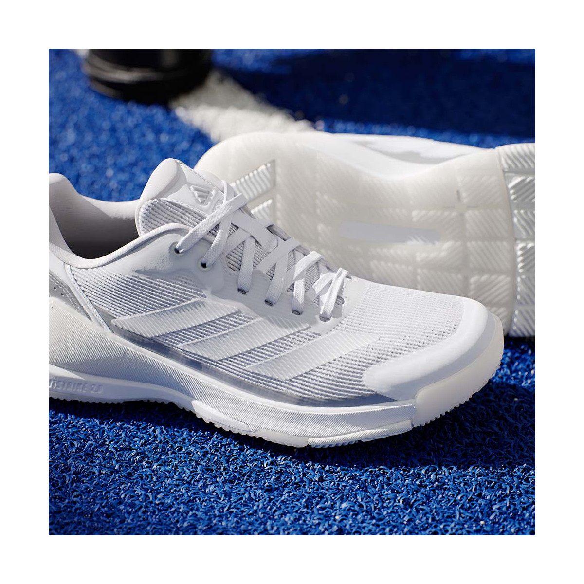 Adidas Crazyquick LS Padelschuhe Damen Wei&szlig;