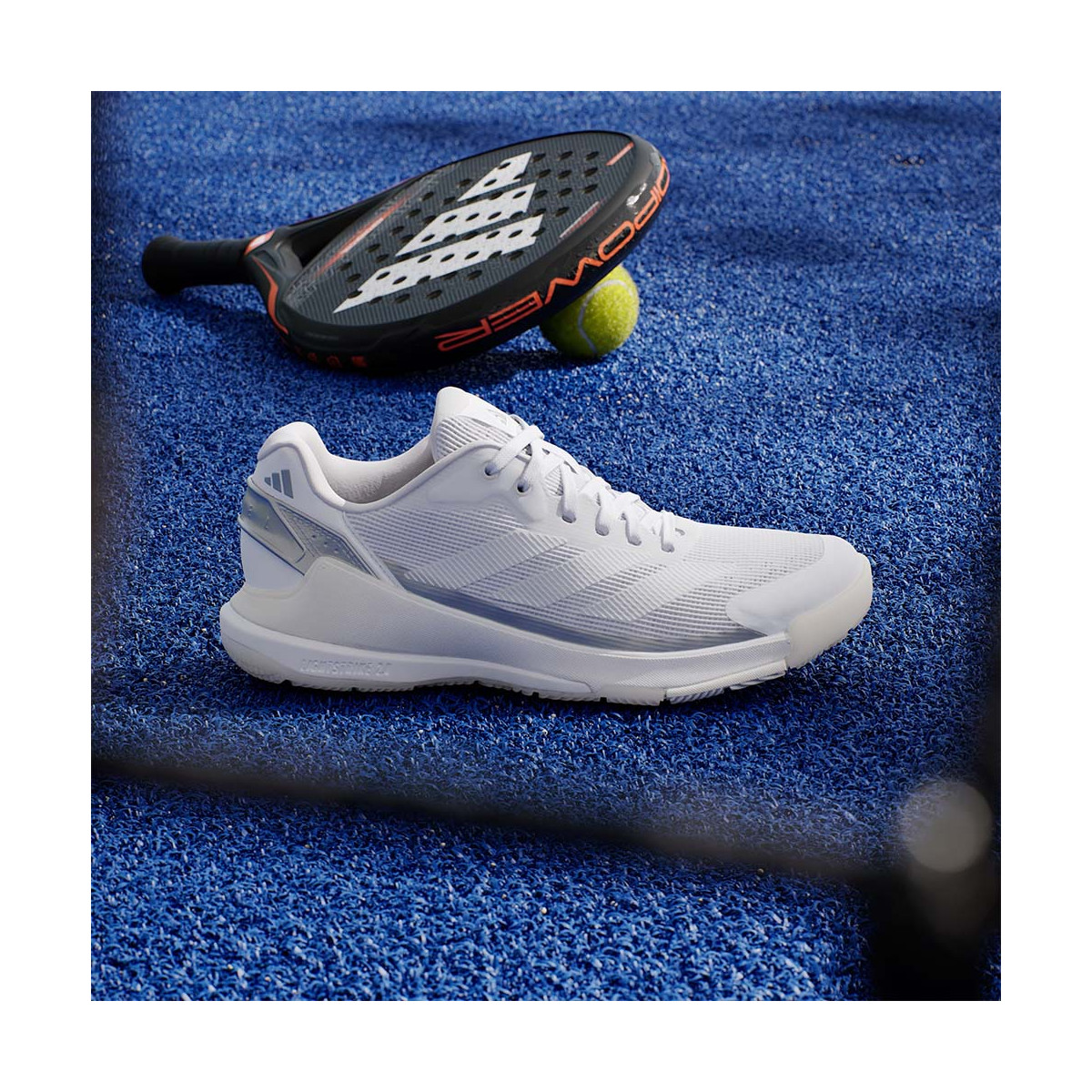 Adidas Crazyquick LS Padelschuhe Damen Wei&szlig;
