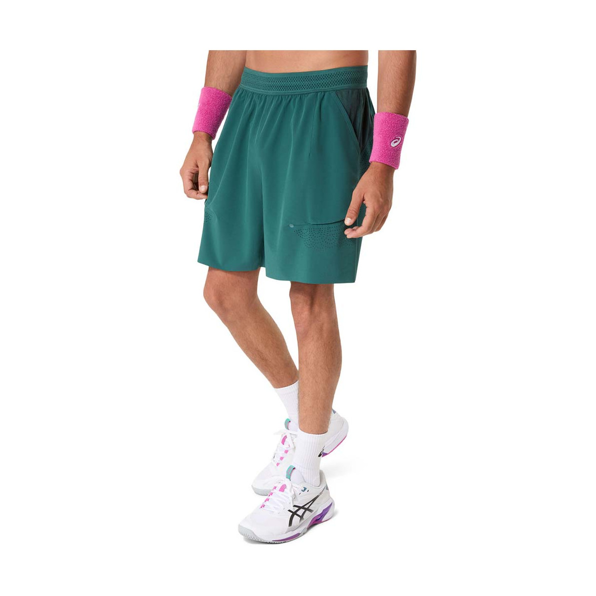 Asics Match Laser Cut Short Gr&uuml;n