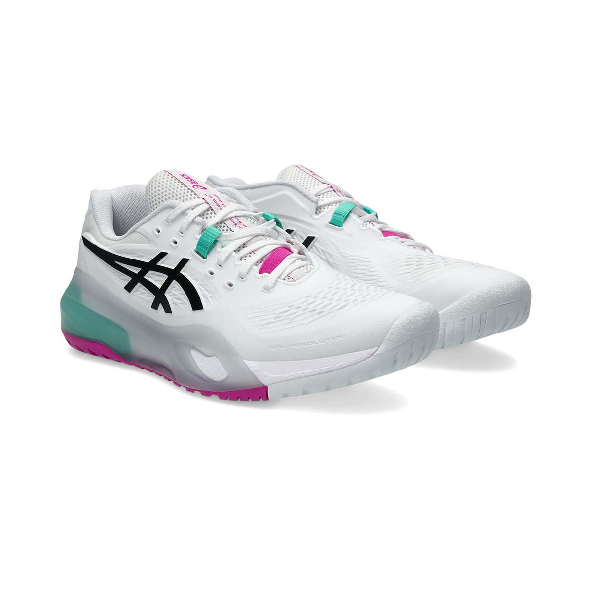Asics Gel Resolution X Tennisschuhe Wei&szlig; / Gr&uuml;n