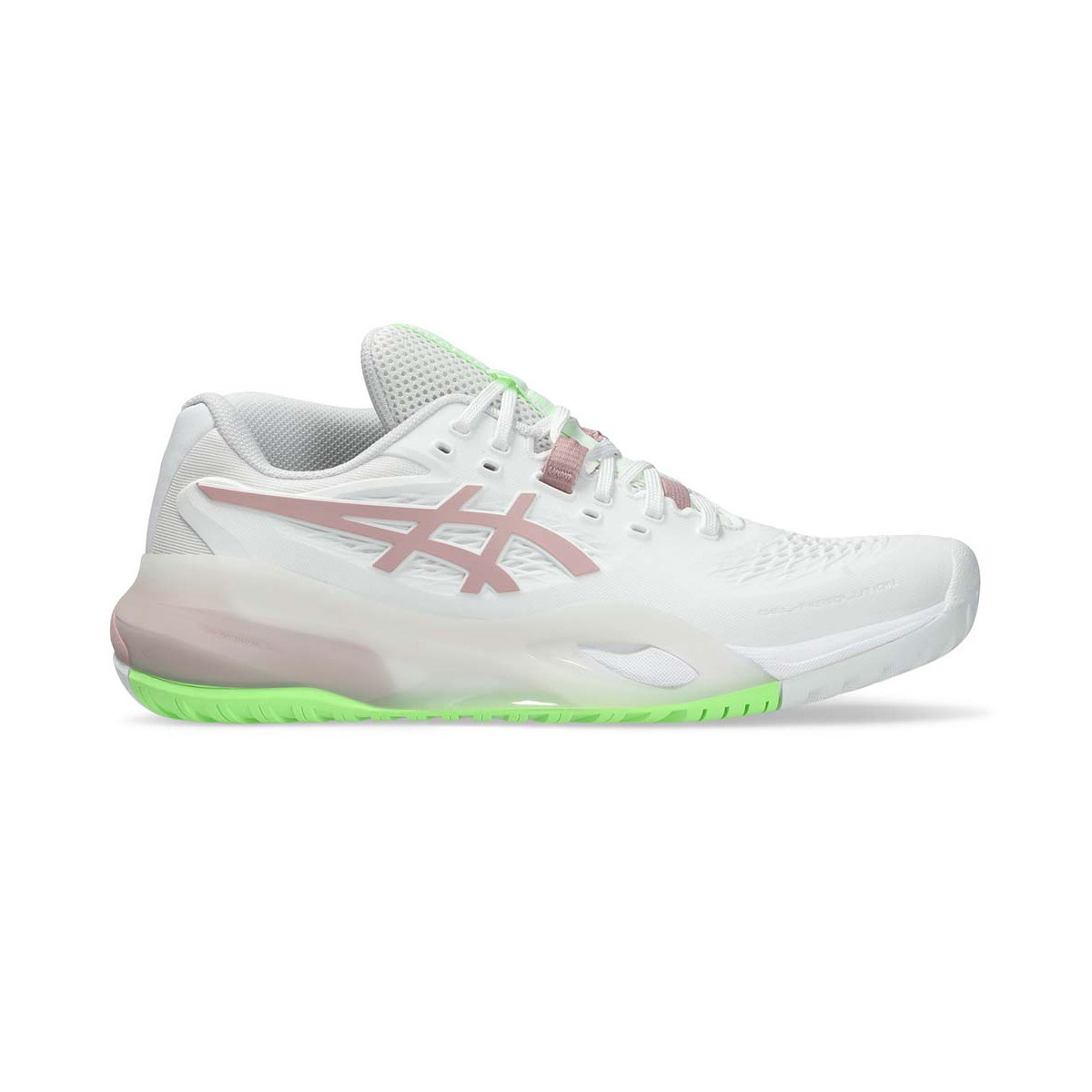 Asics Gel Resolution X Tennisschuhe Damen Wei&szlig; / Puderrosa