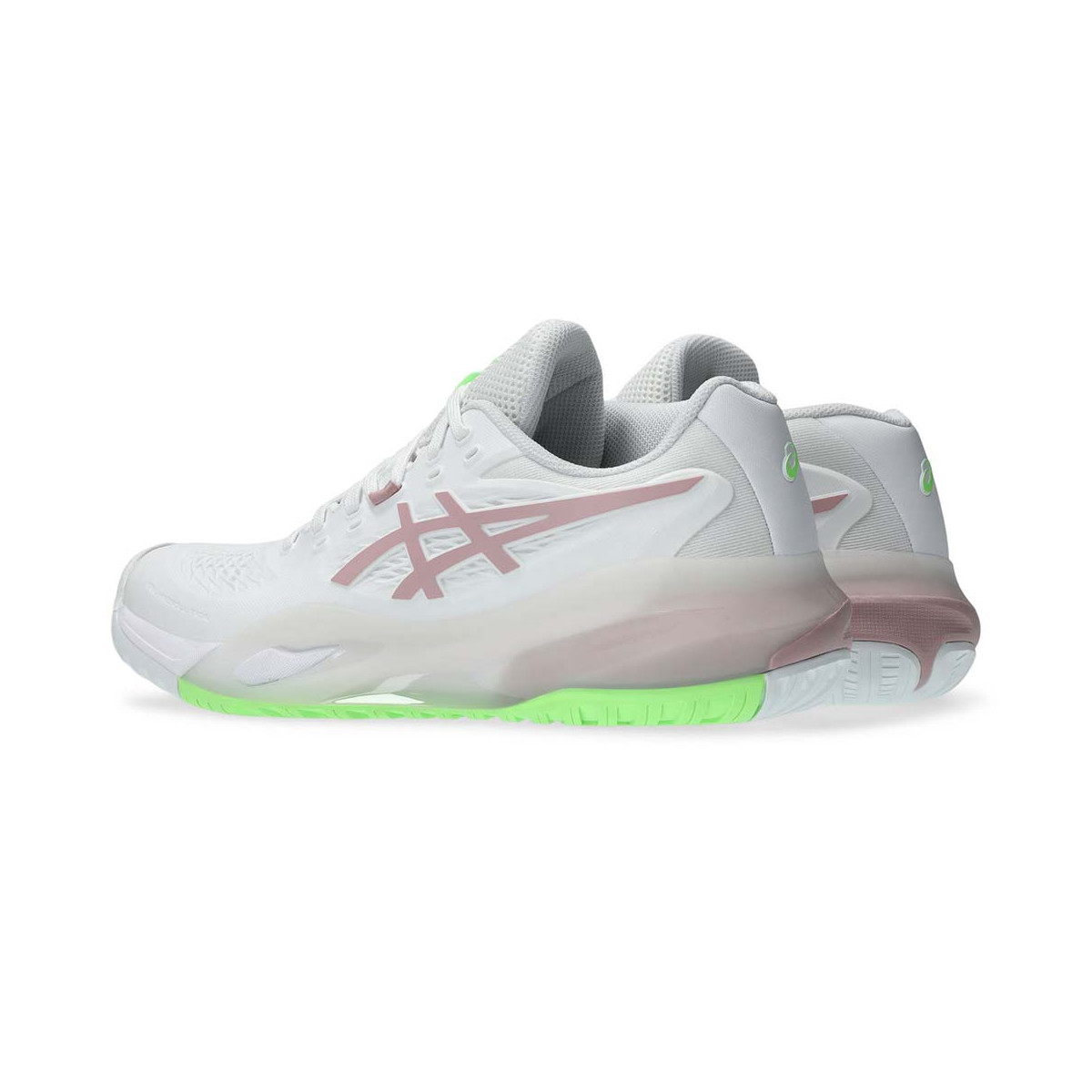 Asics Gel Resolution X Tennisschuhe Damen Wei&szlig; / Puderrosa