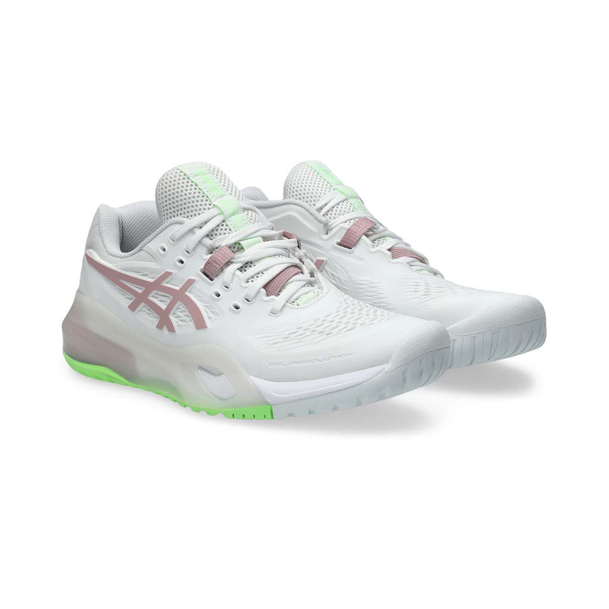 Asics Gel Resolution X Tennisschuhe Damen Wei&szlig; / Puderrosa
