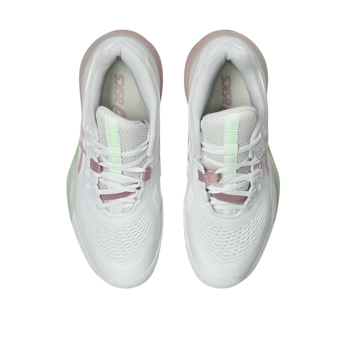Asics Gel Resolution X Tennisschuhe Damen Wei&szlig; / Puderrosa