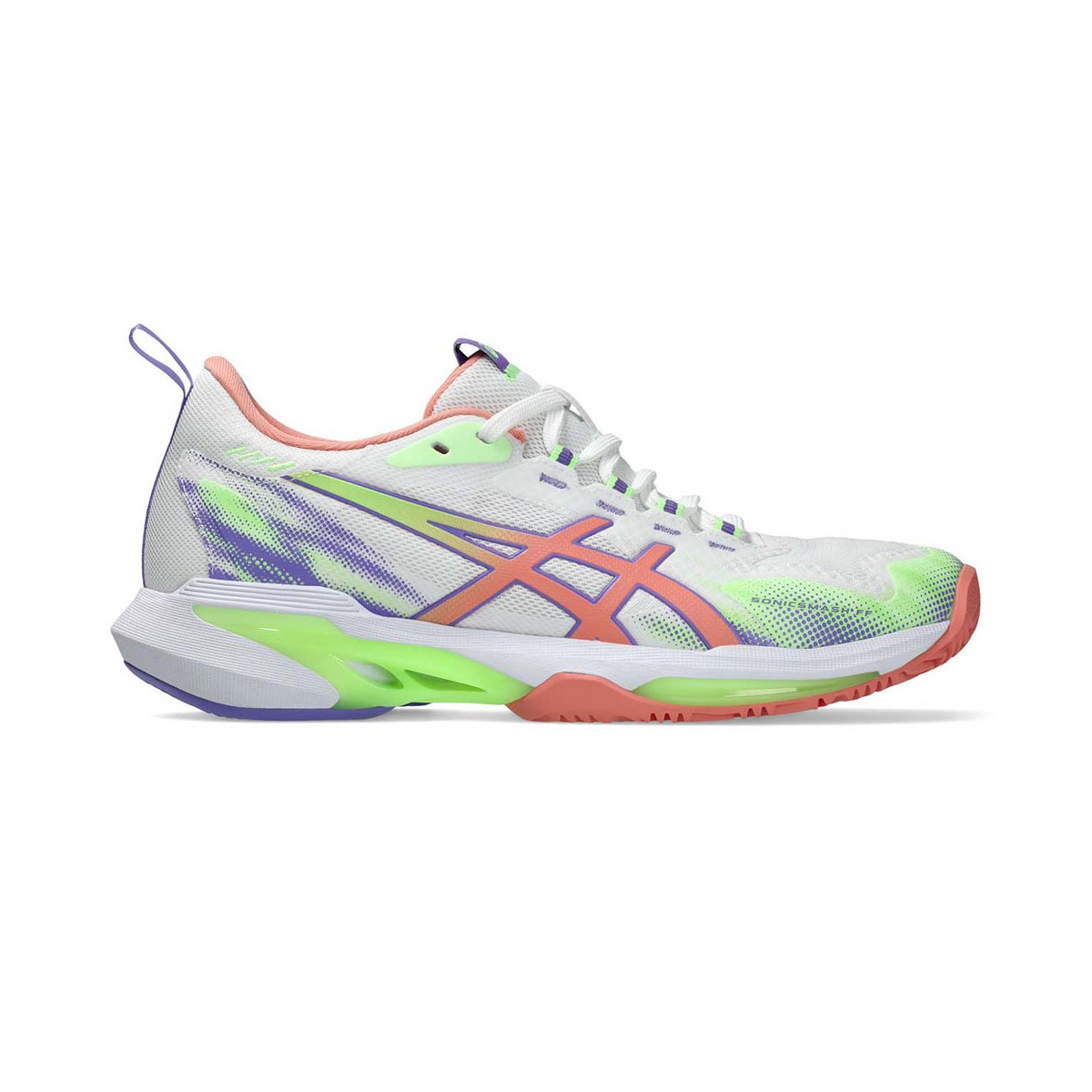 Asics Sonicsmash FF Padelschuhe Damen Wei&szlig; / Koralle