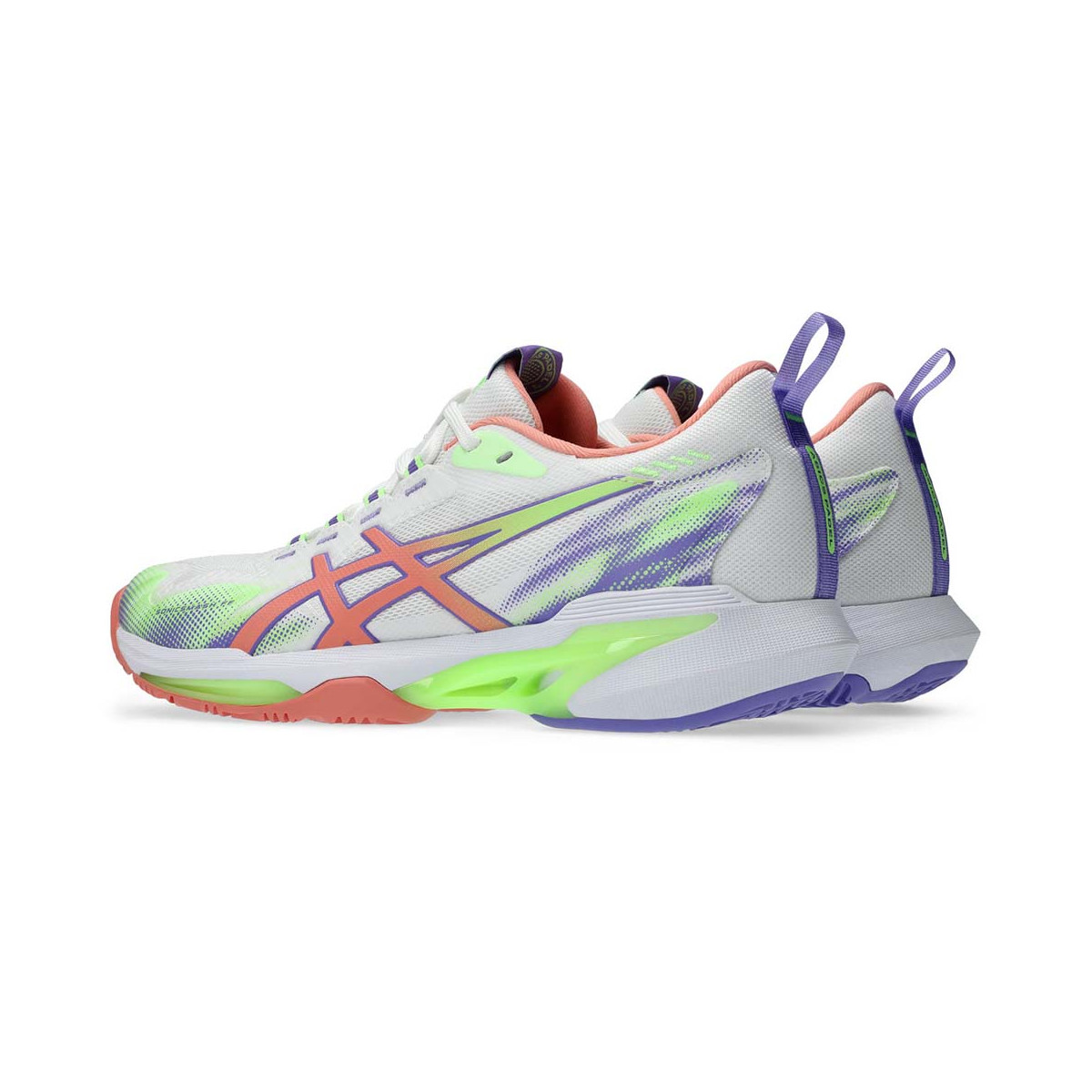 Asics Sonicsmash FF Padelschuhe Damen Wei&szlig; / Koralle
