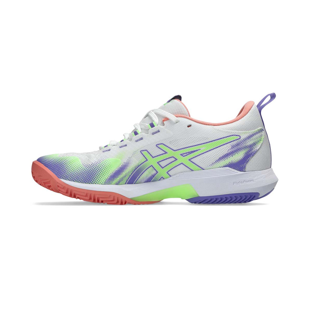 Asics Sonicsmash FF Padelschuhe Damen Wei&szlig; / Koralle