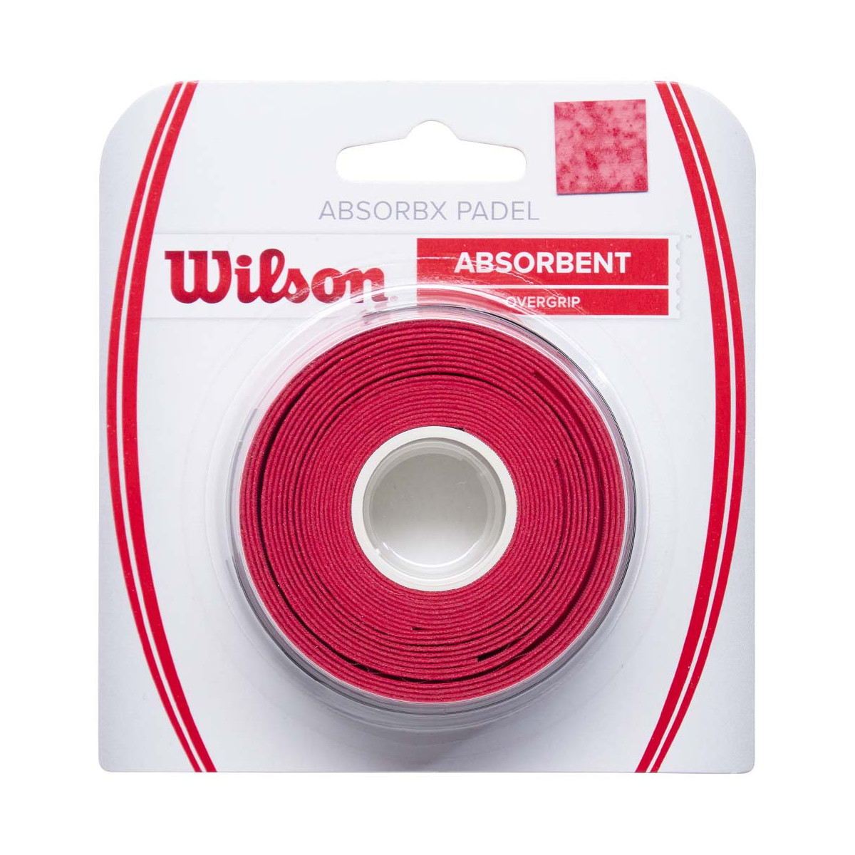 Wilson AbsorbX Padel Overgrip Rot 3er-Pack