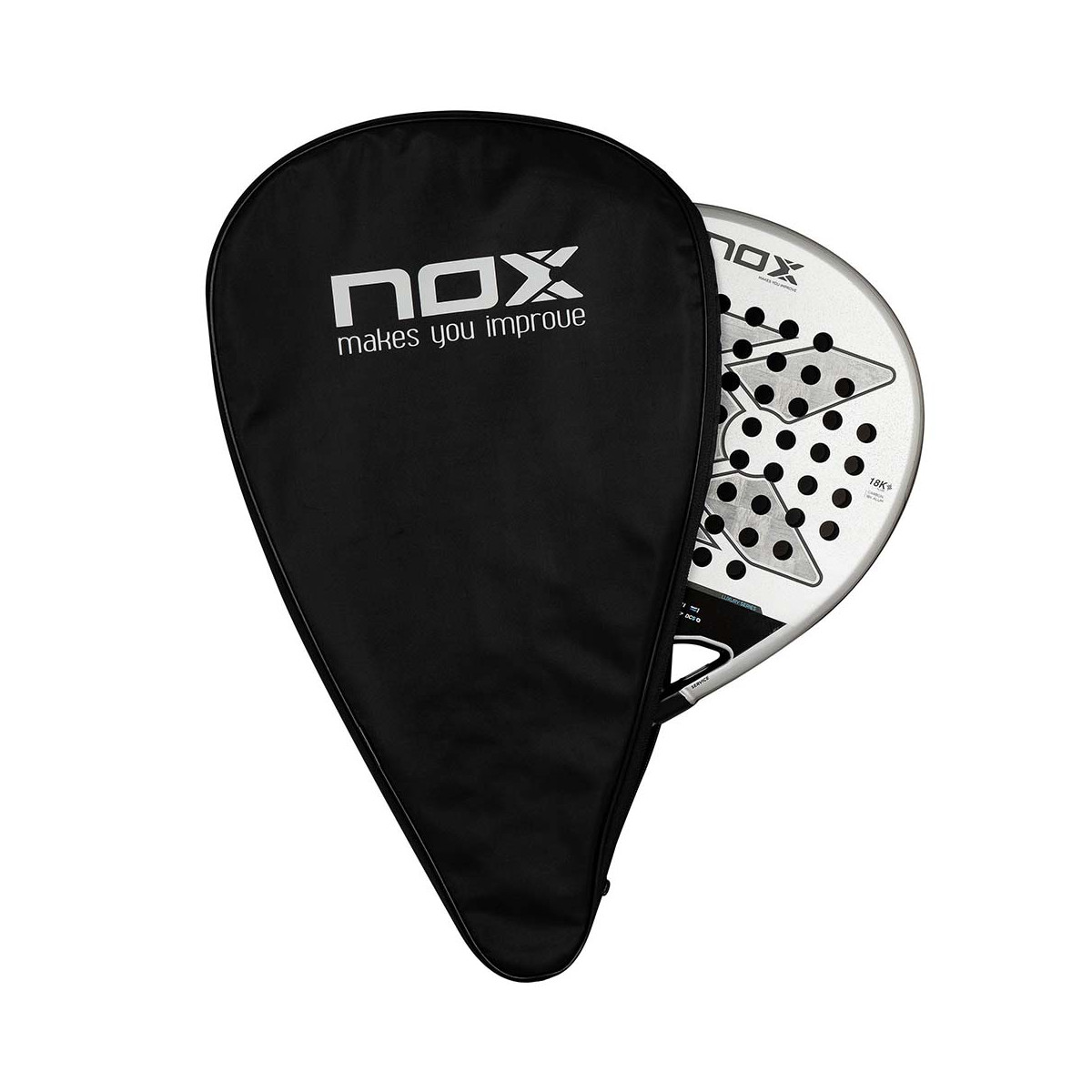 Nox Padel Schl&auml;gerh&uuml;lle Schwarz